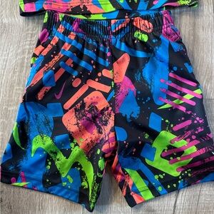 Nike multicolor shorts size 6 shirt size 7